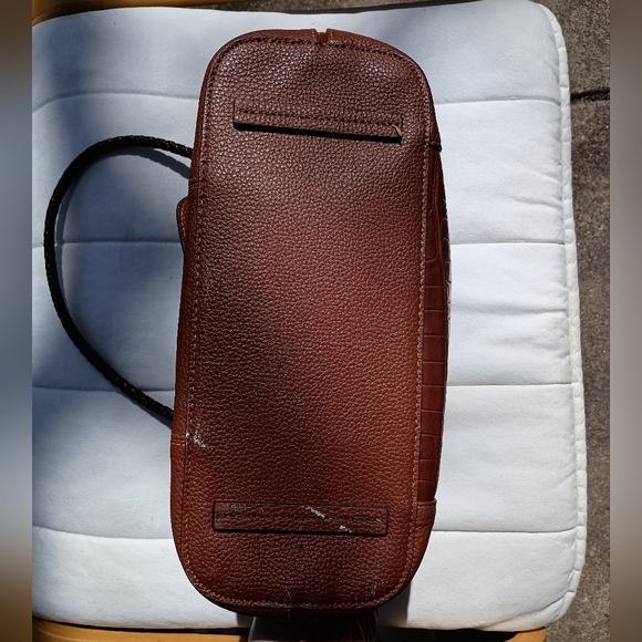 Vintage MC Marc Chantal Brown Leather Shoulder Tote Bag - Picture 3 of 7